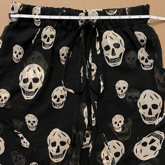 CLEARANCE! Honey Punch Sheer Skull Black Pants Size:Small( minimal flaw) - Picture 4 of 8